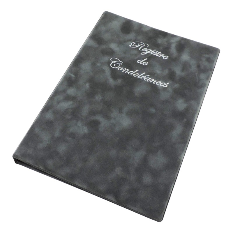 Registre de condoléances à anneaux