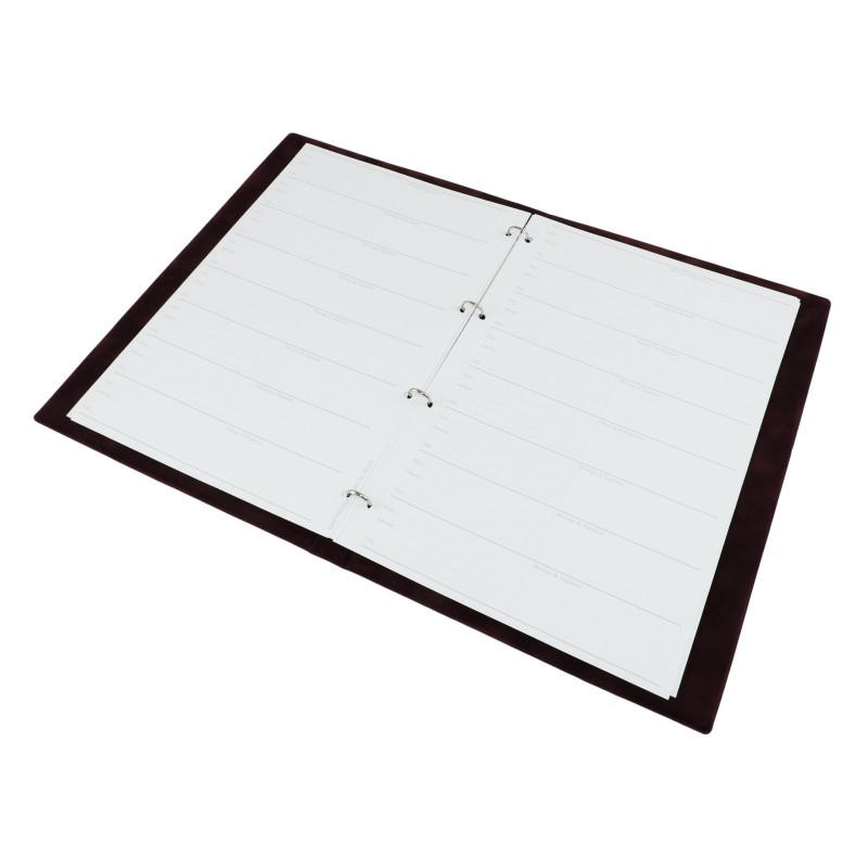 Registre de condoléances à anneaux