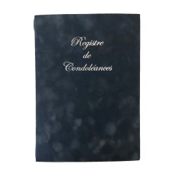 Registre de condoléances ADAGIO suédine et carton
