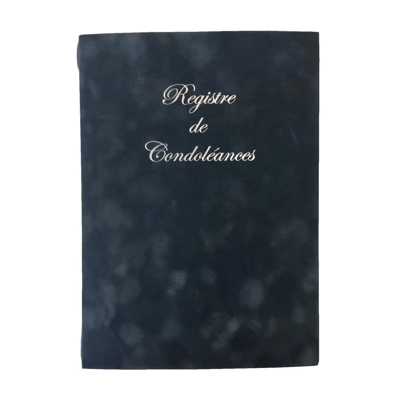 Registre de condoléances ADAGIO suédine et carton