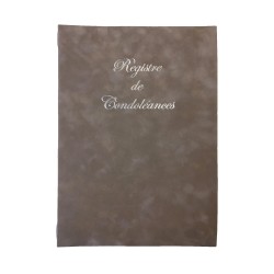Registre de condoléances ADAGIO suédine et carton
