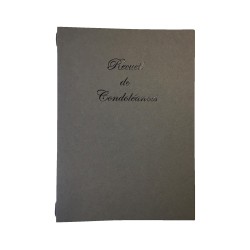 Registre de condoléances ARPEGE en carton