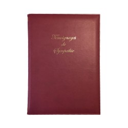 Registre de condoléances PRELUDE simili-cuir