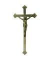 Croix cercueil «standard» en plastique avec Christ