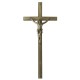 Croix cercueil «Zamak» cordon avec Christ 