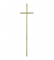 Croix cercueil «fil» en laiton