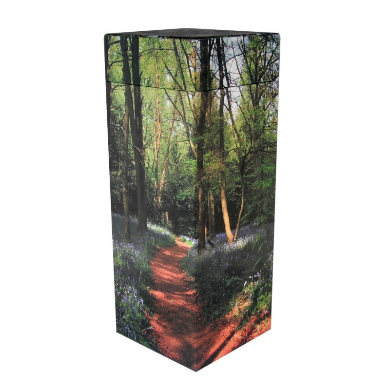 Urne funéraire carrée de dispersion - Sous-bois
