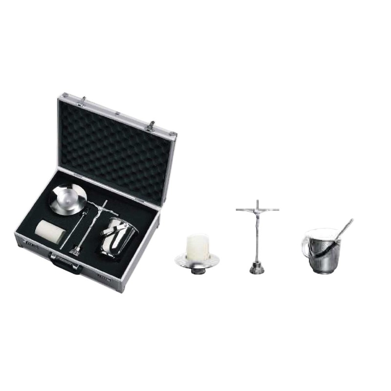 Mallette Bénitier, Goupillon, Chandelier et Croix de table