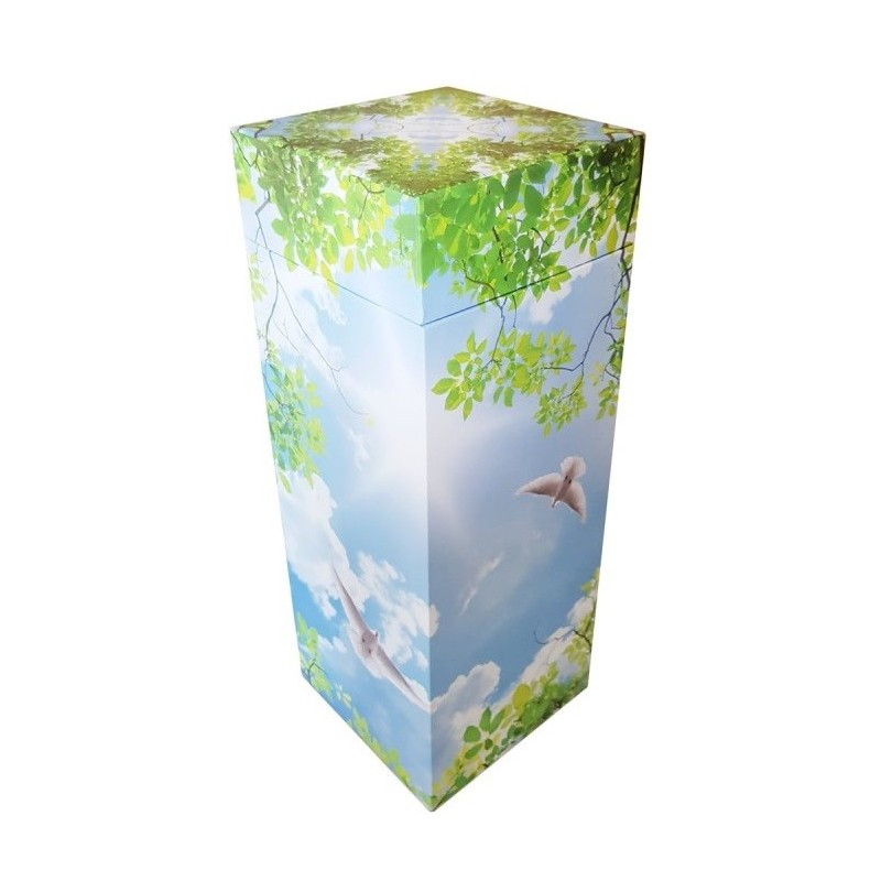 Urne funéraire carrée de dispersion - Colombe