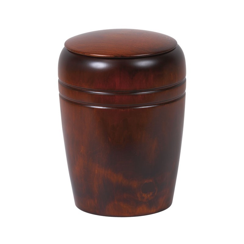 Urne funéraire en Noyer ou Merisier sans filet or