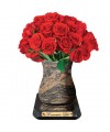 Plaque Funéraire Fleurs "Roses rouges"