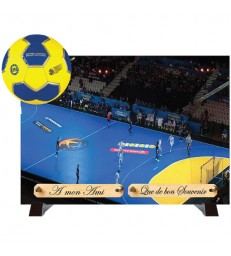 Plaque Funéraire débordantes "Le Handball"