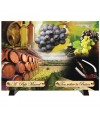 Plaque Funéraire "La vigne et le vin"