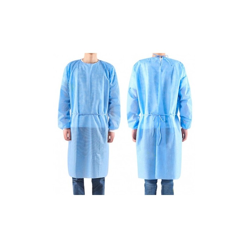 Blouse de protection jetable polypropylène