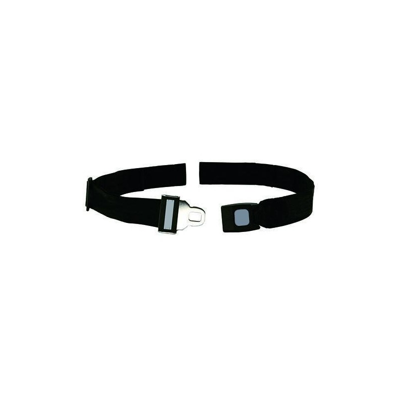 Jeu de 2 sangles noire de maintien pour civière avec fermeture boucle métal