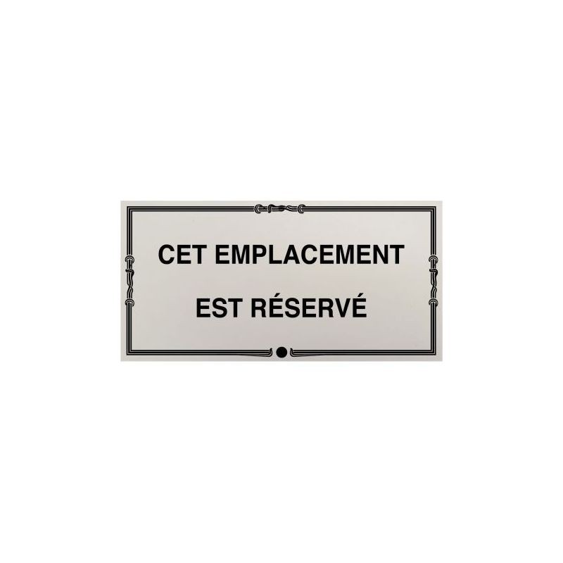 Plaque de concession cimetière à visser en PVC