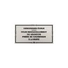 Plaque de concession cimetière à visser en PVC