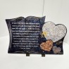 Plaque Funéraire Compogranit Prestige "Cœur et livre"