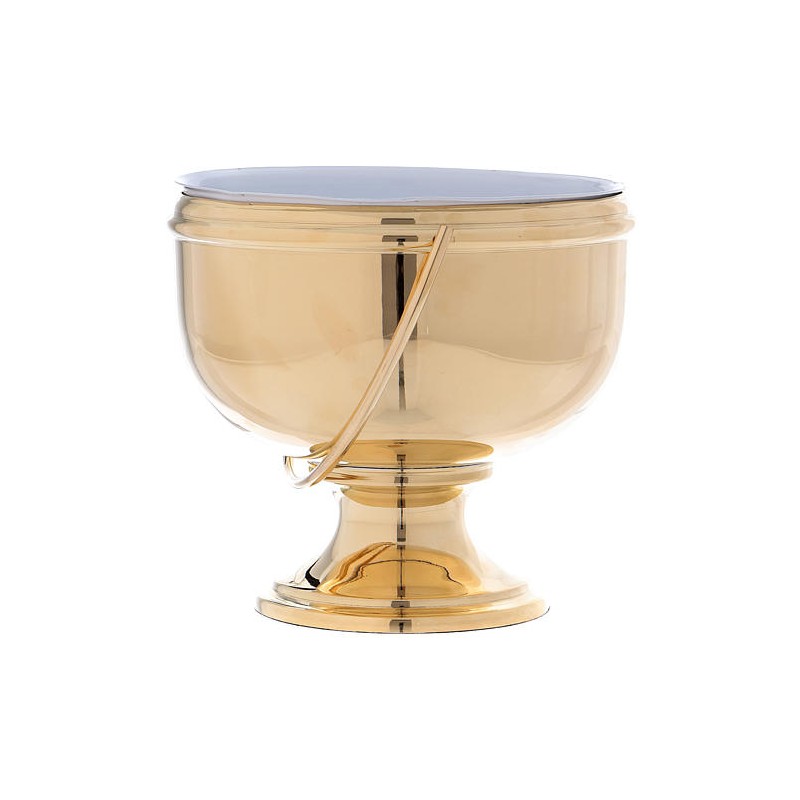 Bénitier en laiton doré