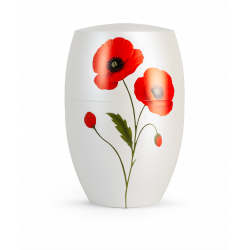Urne funéraire biodégradable Infini Coquelicot