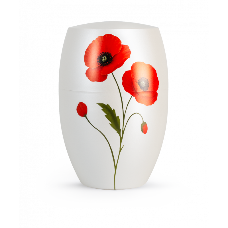 Urne funéraire biodégradable Infini Coquelicot