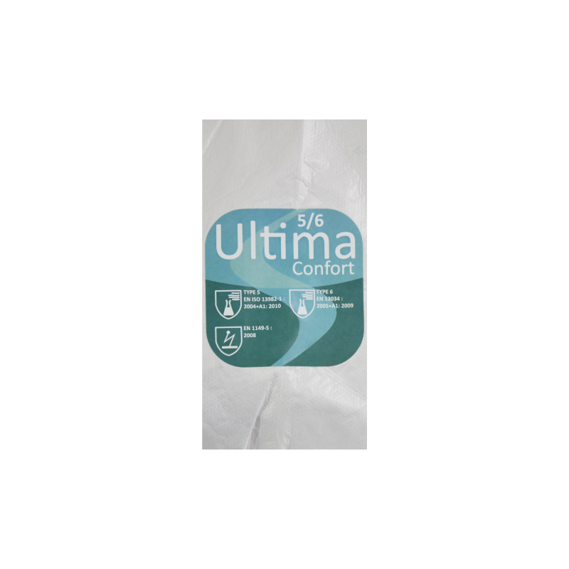 Combinaison de protection jetable blanche Ultima catégorie III