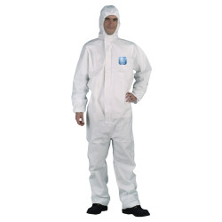 Combinaison de protection jetable blanche Ultima catégorie III