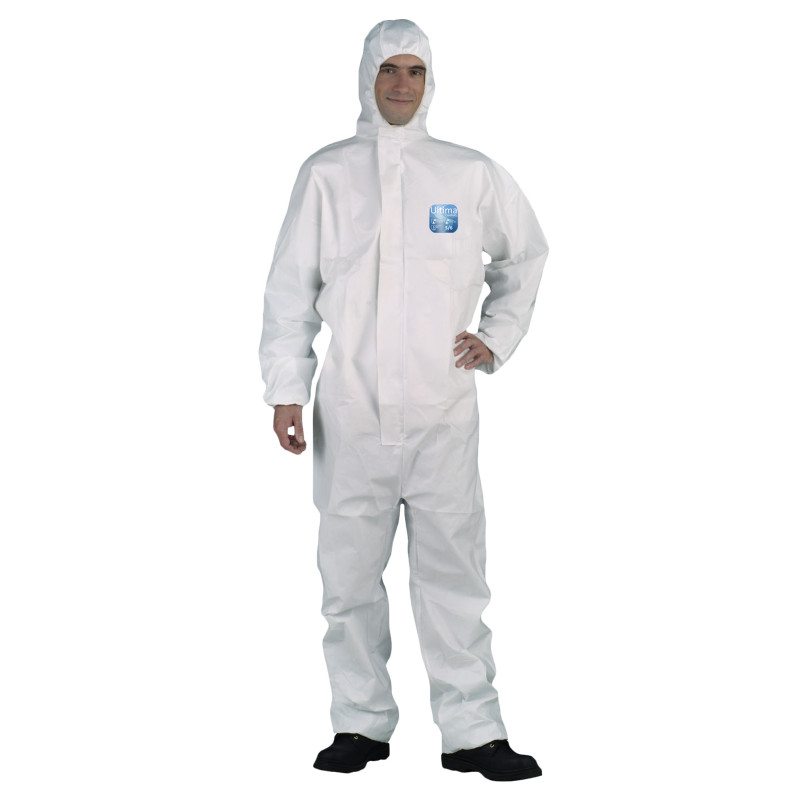 Combinaison de protection jetable blanche Ultima catégorie III