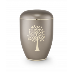 Urne funéraire biodégradable nacrée Arbre de Vie