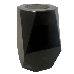 Vase funéraire granit Noir 8 chanfreins