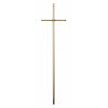 Croix cercueil «Diamant» en laiton