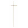 Croix cercueil «Diamant» en laiton