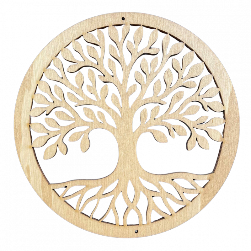 Arbre de vie en bois - Emblème funéraire