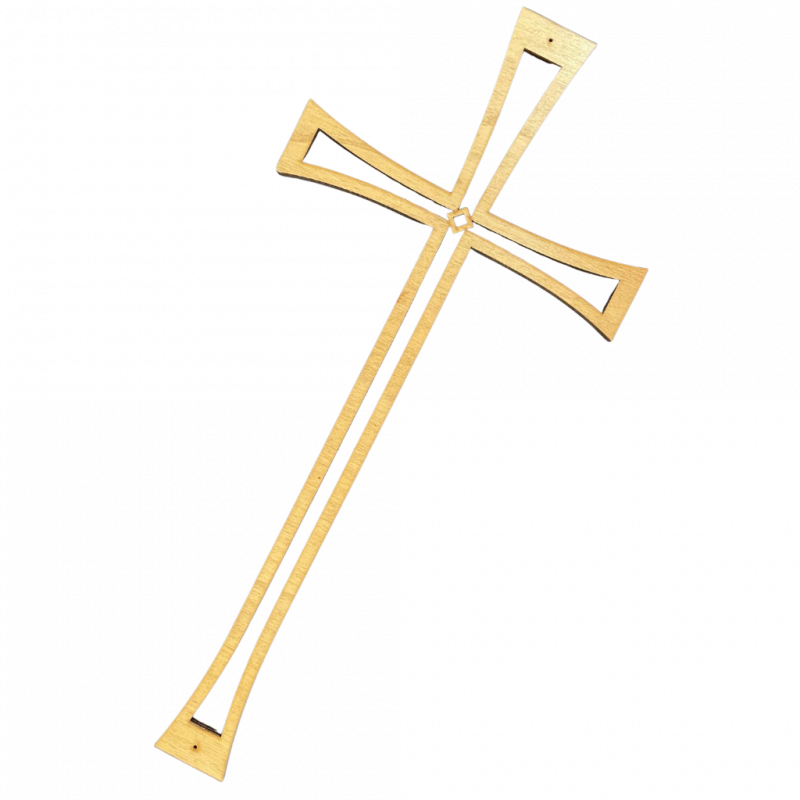 Croix Latina en bois - Emblème funéraire