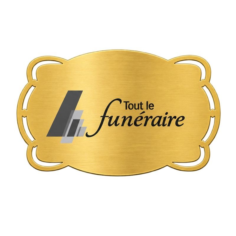 Plaque identité à graver autocollante OR - Motif lisse