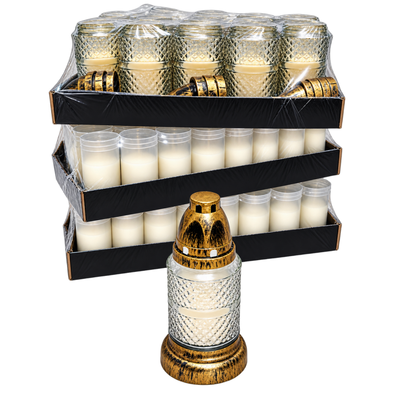 LOT DESTOCKAGE Spécial TOUSSAINT : 15 lanternes + 80 bougies