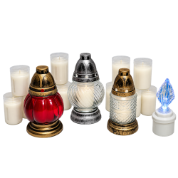 LOT DESTOCKAGE Spécial TOUSSAINT : 3 lanternes + 11 bougies