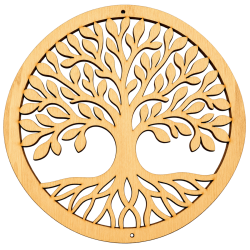 Arbre de vie en bois - Emblème funéraire