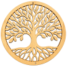 Arbre de vie en bois - Emblème funéraire